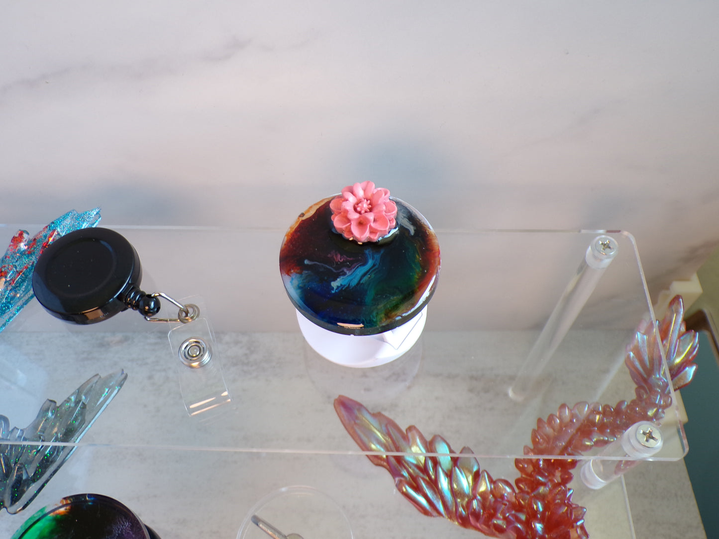 Popsocket Tye-Dye Pink Flower 3D