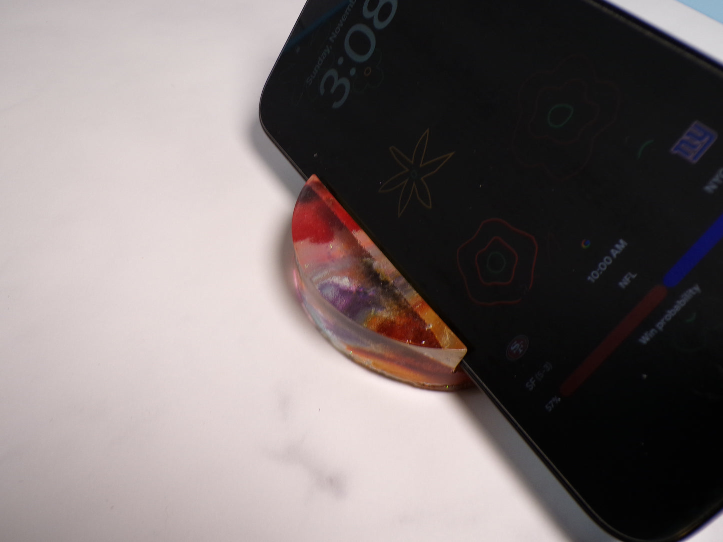 ROUND PHONE STAND TYEDYED