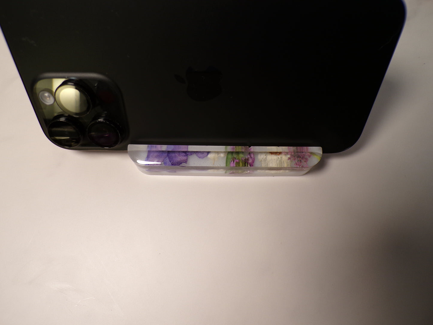 PURPLE FLORAL PHONE STAND