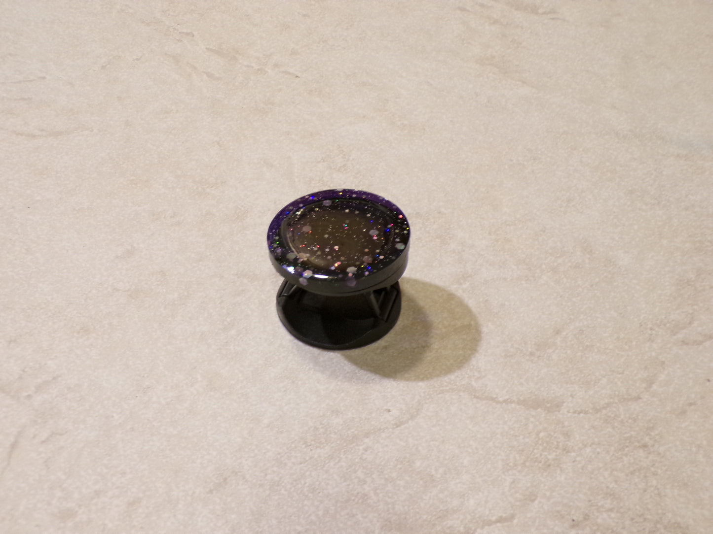 Dark Purple almost black with Glitter