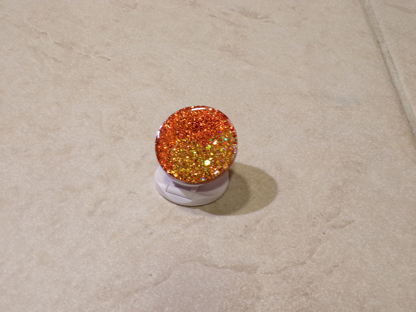 HALF & HALF ORANGE GLITTER