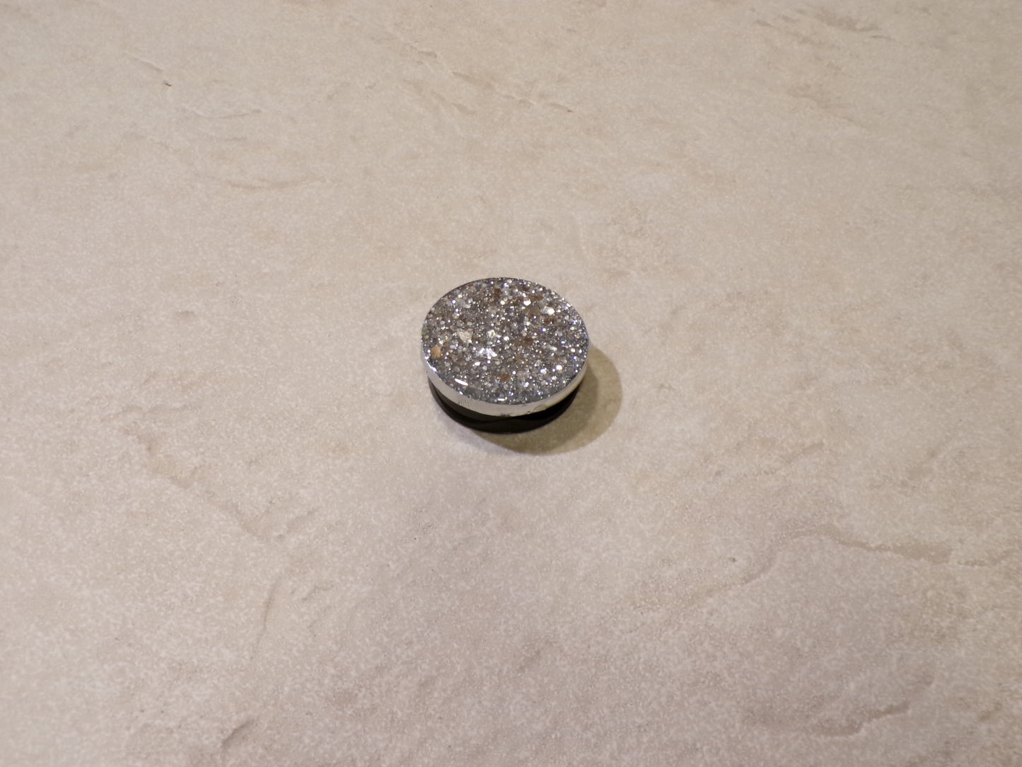 Silver Glitter Popsocket