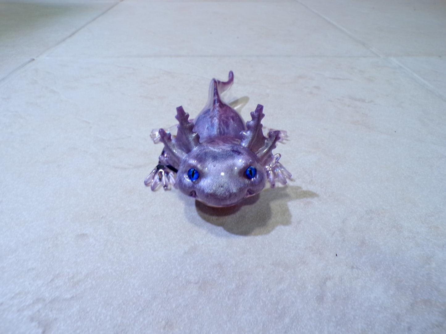 Axolotl Light Purple blue eyes