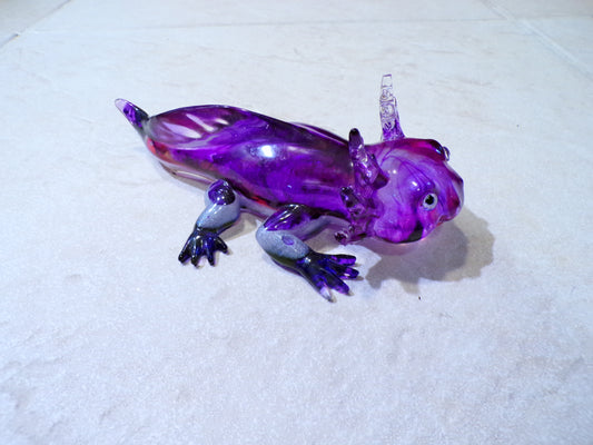 Axolotl Purple with Splash of Red