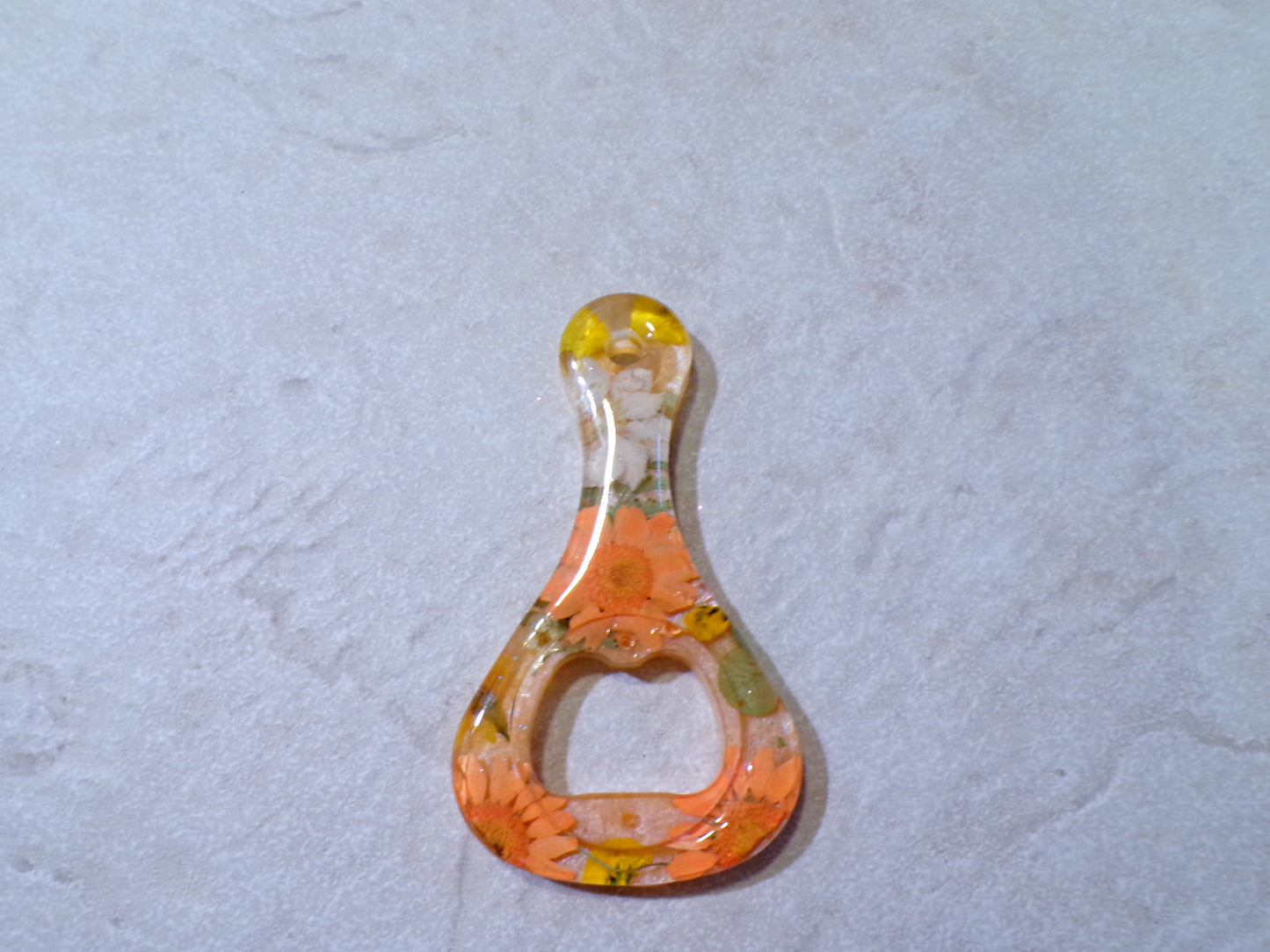 BOTTLE OPNERS ORANGE FLORAL