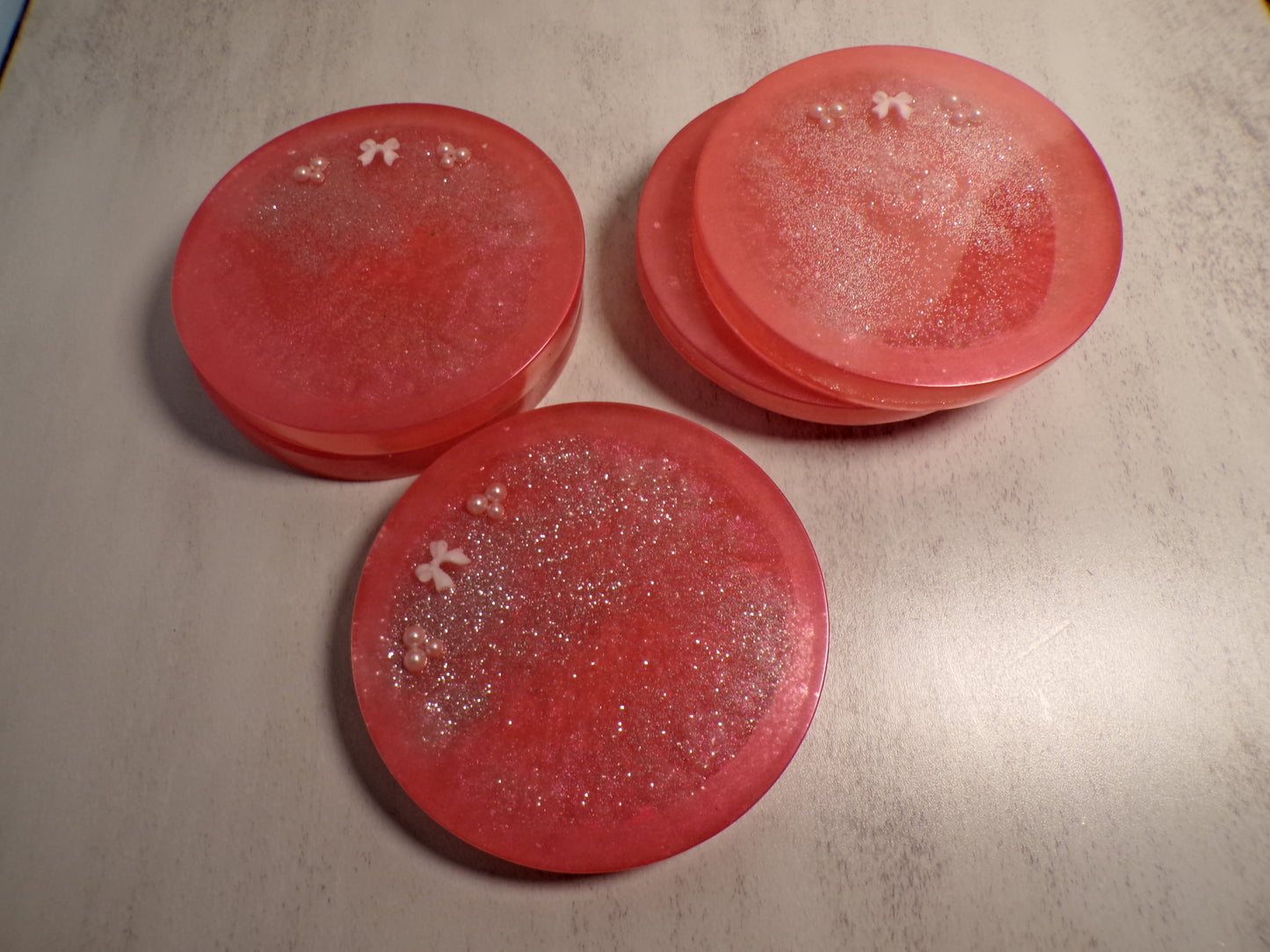 RED PARTY COASTERS