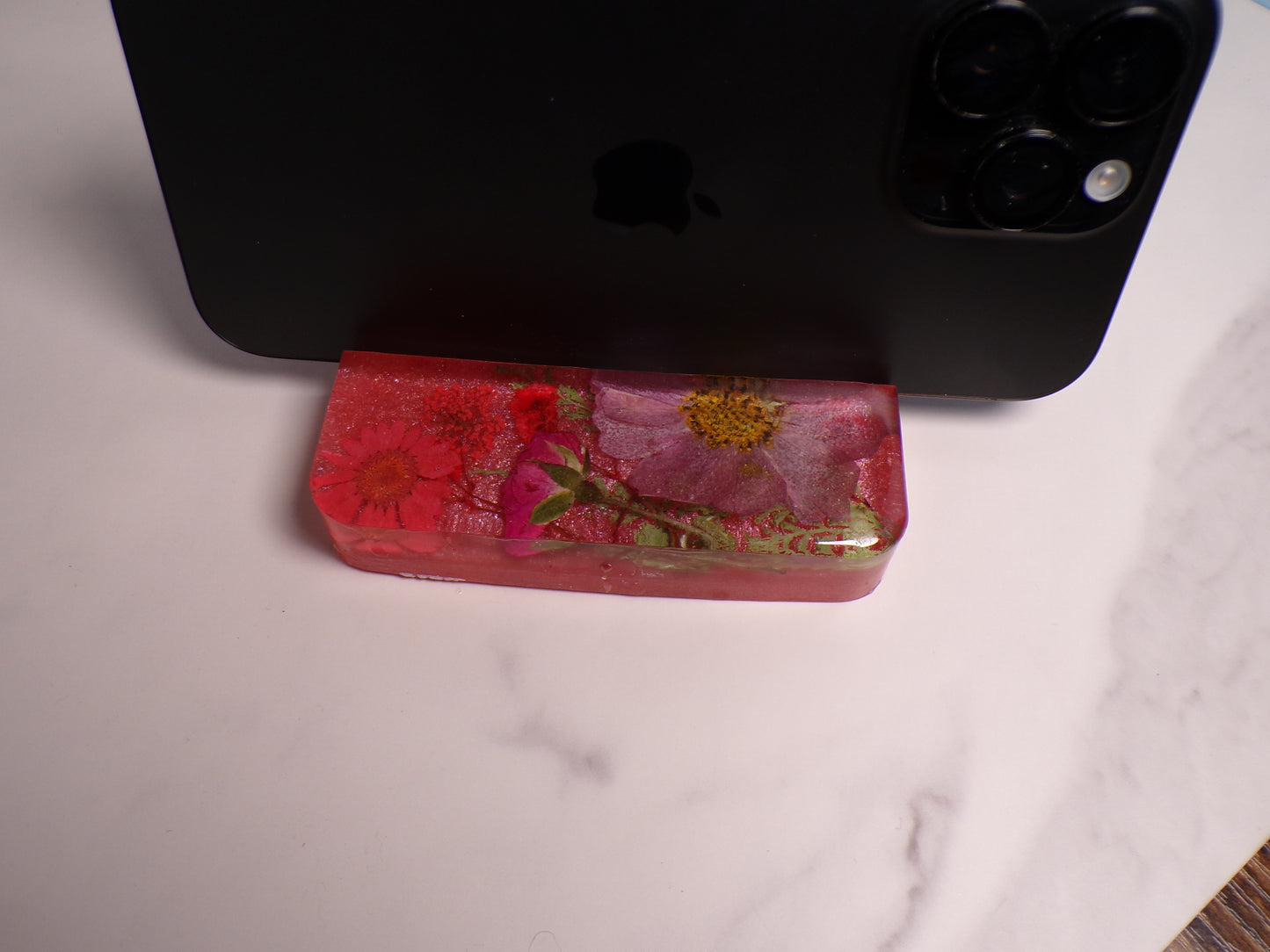FLORAL PHONE STAND