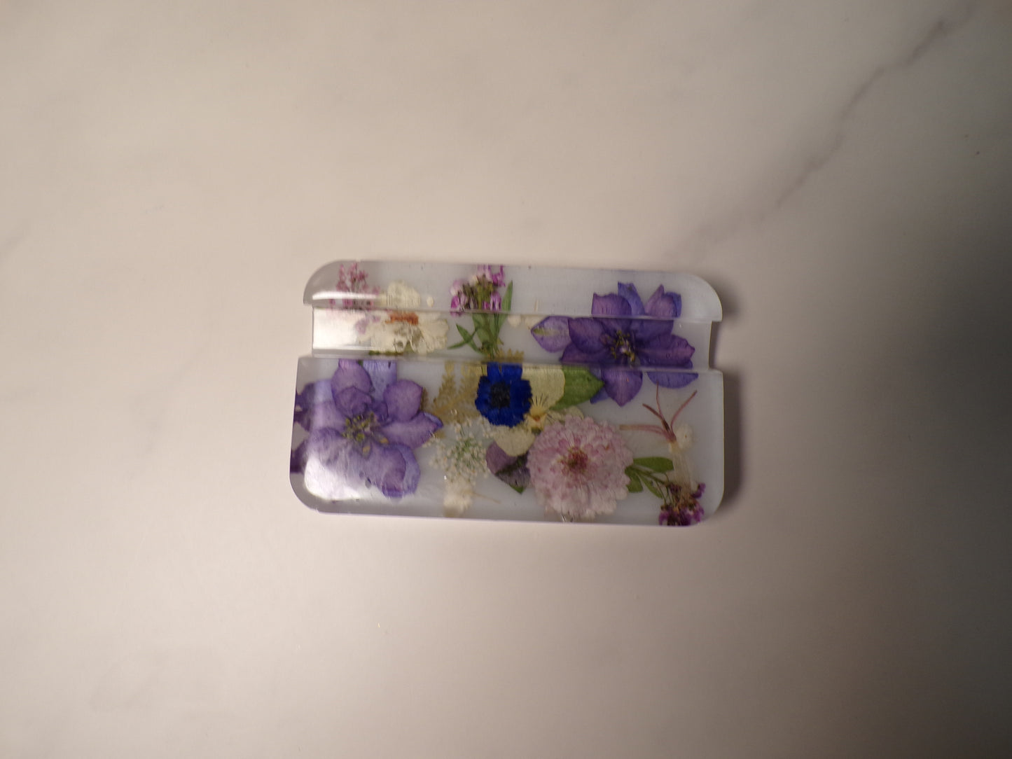 PURPLE FLORAL PHONE STAND