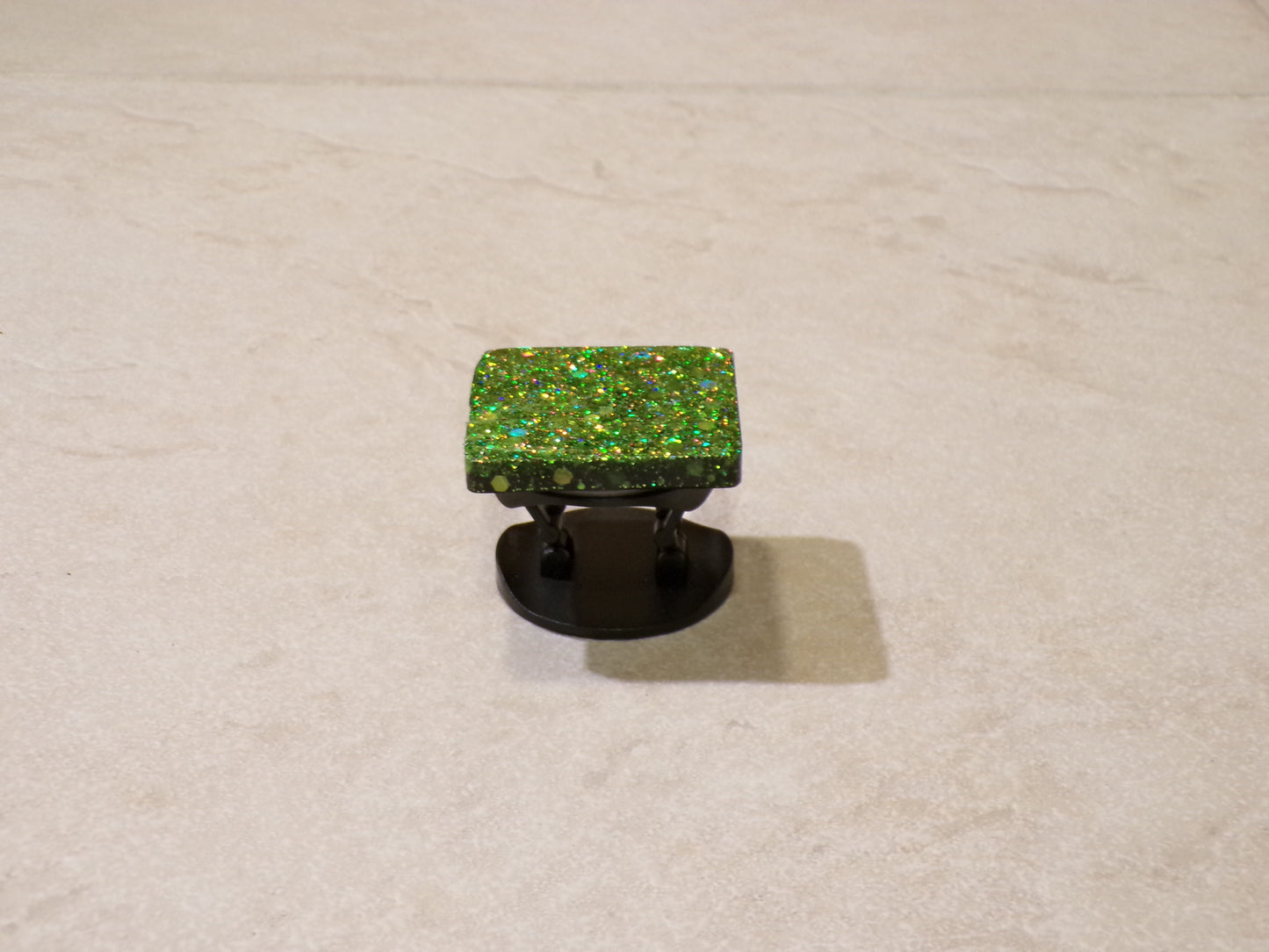 Square Green Glitter