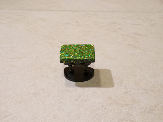 Square Green Glitter