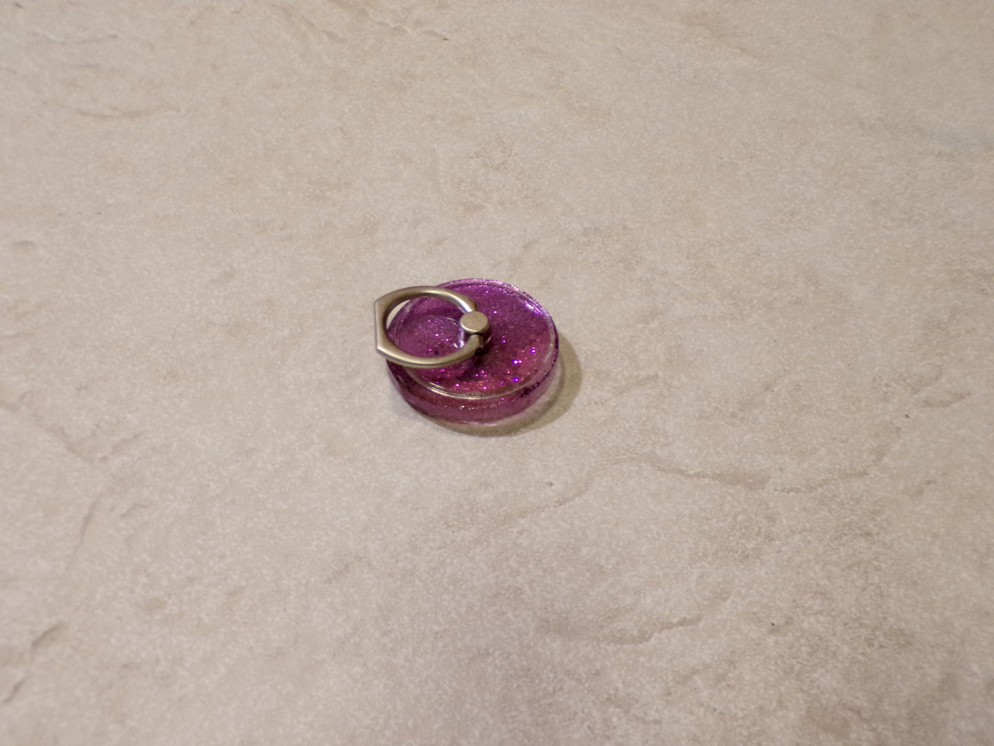 ROUND PURPLE WITH RING HOLDER