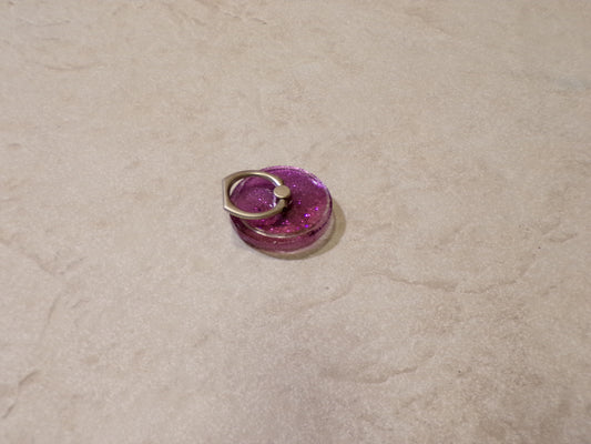 ROUND PURPLE WITH RING HOLDER