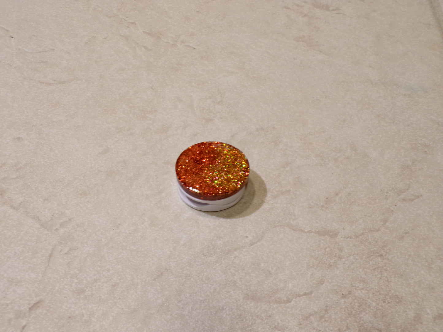 HALF & HALF ORANGE GLITTER