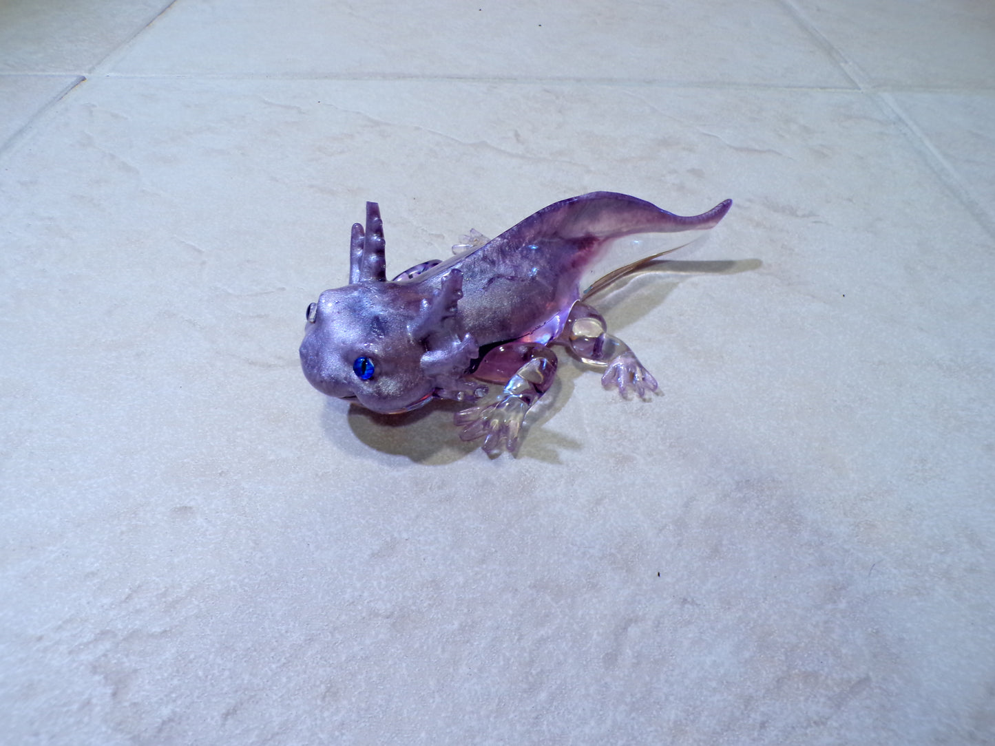 Axolotl Light Purple blue eyes