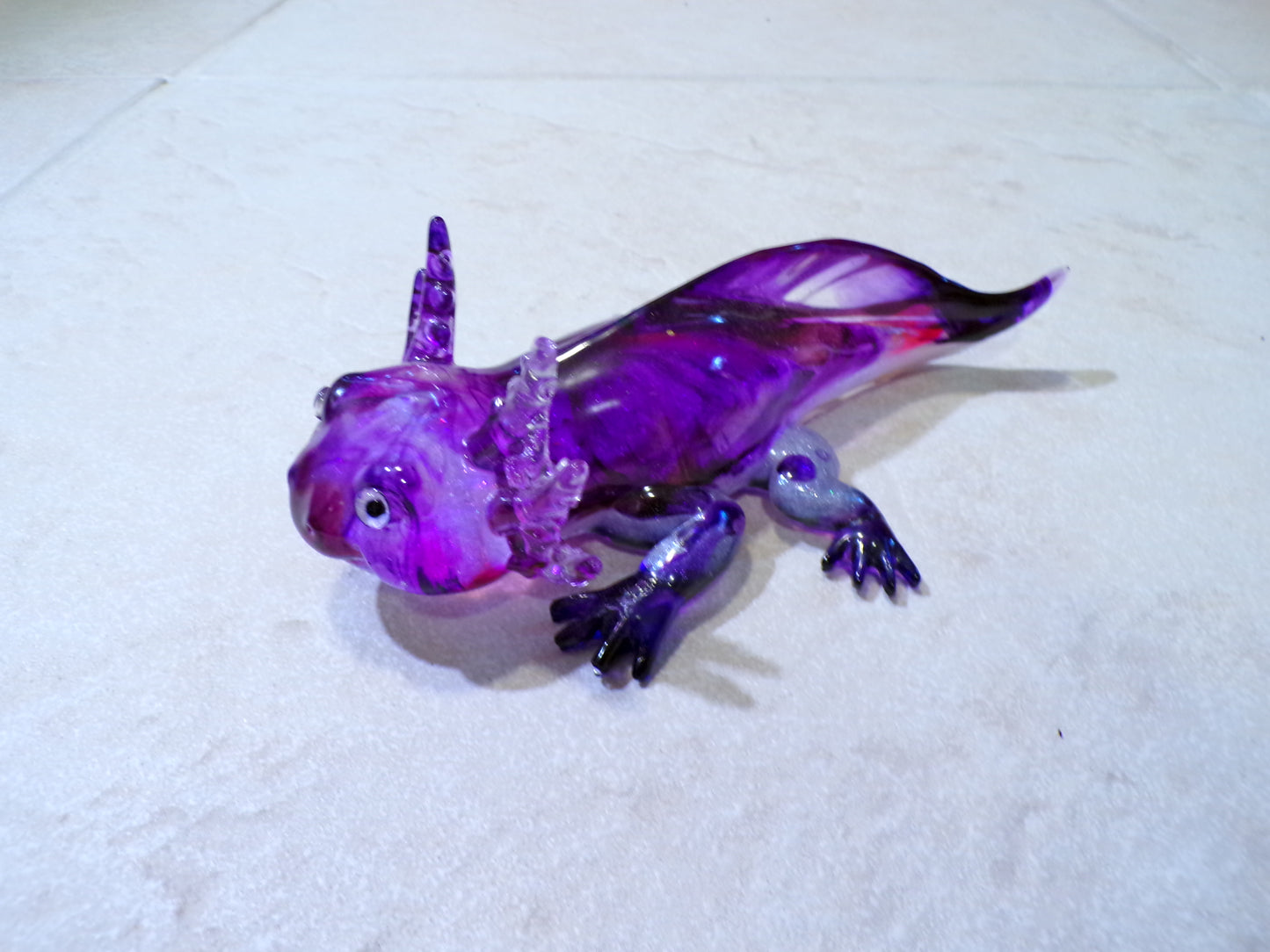 Axolotl Purple with Splash of Red